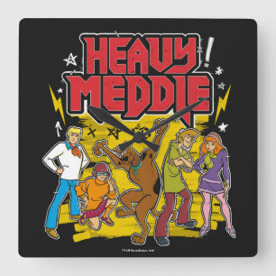 Scooby-Doo   "Heavy Meddle" Graphic Square Wall Clock