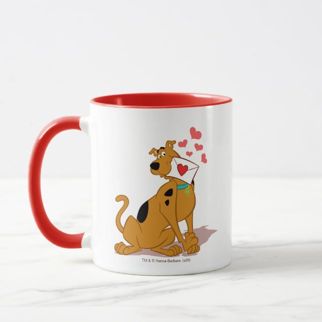 Scooby-Doo - Holding Valentine Envelope Mug (Left)