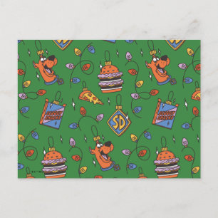 Scooby-Doo Holiday Snack Lights Pattern Postcard
