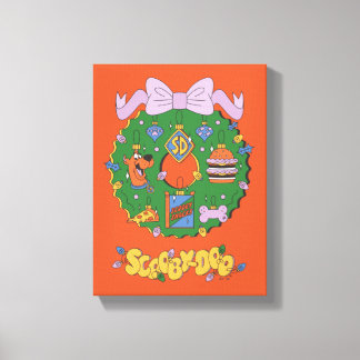 Scooby-Doo Holiday Snack Wreath Graphic Canvas Print