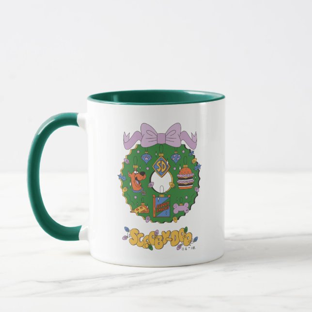 Scooby-Doo Holiday Snack Wreath Graphic Mug (Left)