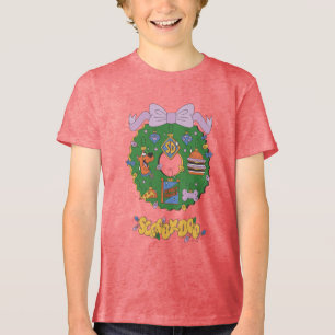 Scooby-Doo Holiday Snack Wreath Graphic Tri-Blend Shirt