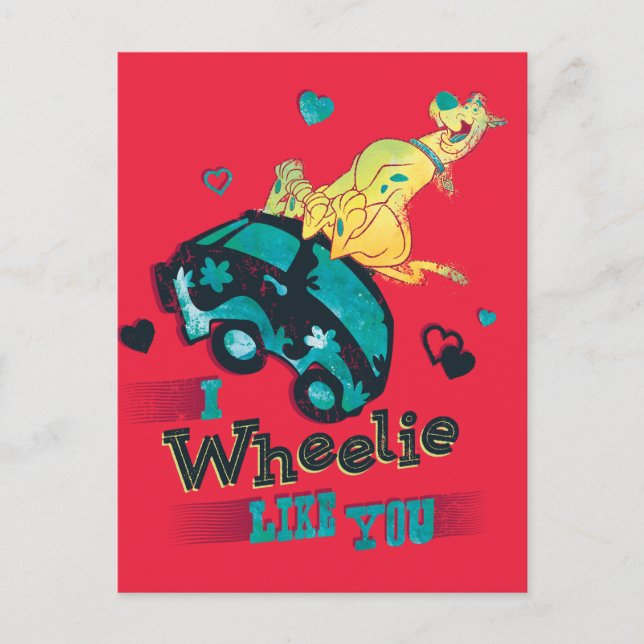 Scooby-Doo - I Wheelie Like You Holiday Postcard (Front)