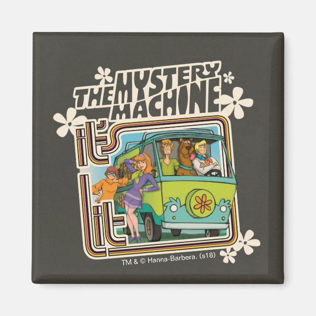 Scooby-Doo | "It's Lit" Mystery Machine Graphic Magnet (Front)