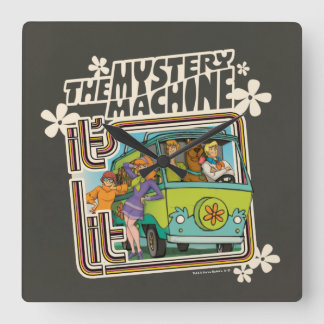 Scooby-Doo | "It's Lit" Mystery Machine Graphic Square Wall Clock