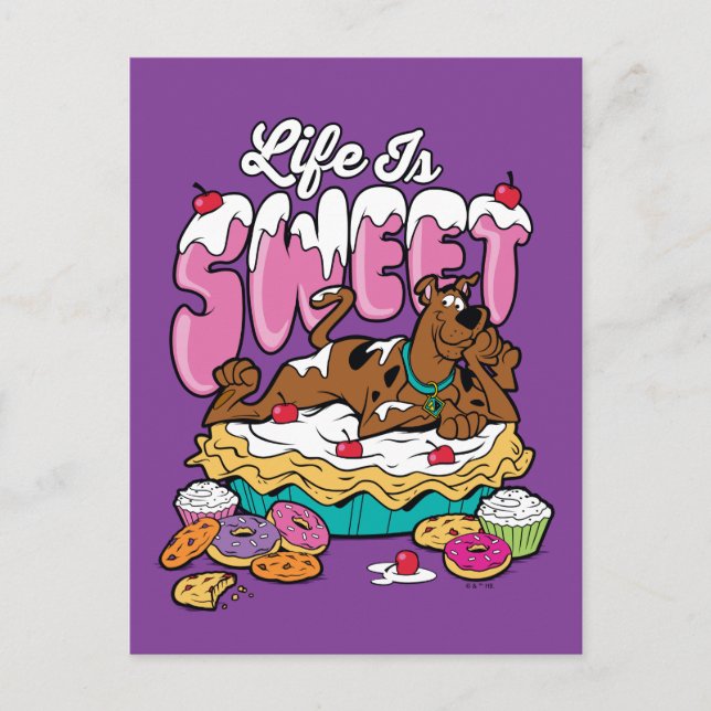 Scooby-Doo "Life Is Sweet" Postcard (Front)