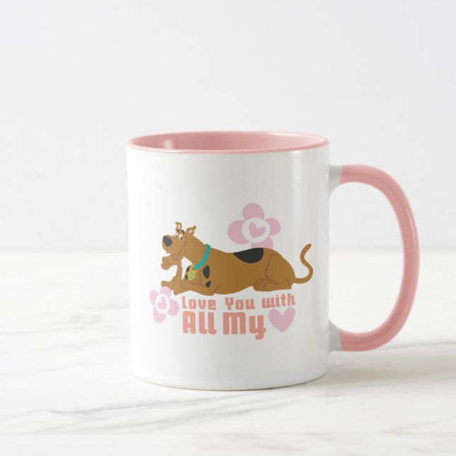 Scooby-Doo "Love You With All My Heart" Mug (Right)