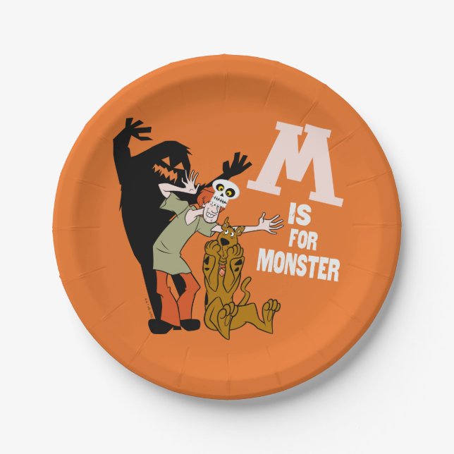 Scooby-Doo | M is for Monster Paper Plate (Front)