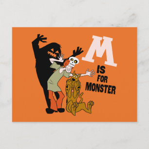 Scooby-Doo   M is for Monster Postcard