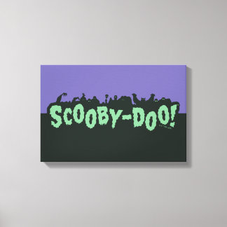 Scooby-Doo! Monster Silhouette Logo Canvas Print
