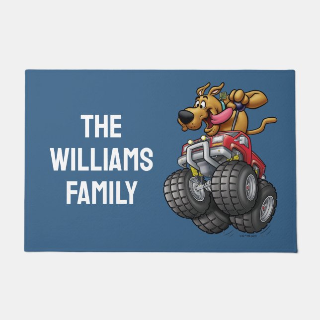 Scooby-Doo Monster Truck | Add Your Name Doormat (Front)