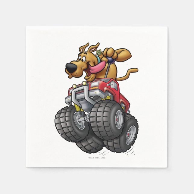 Scooby Doo-Monster Truck Napkin (Front)