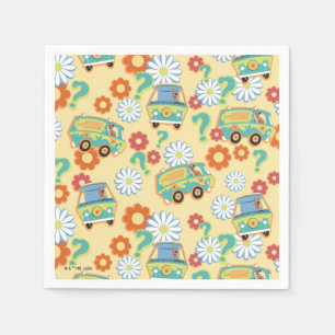 Scooby-Doo Mystery Machine Flower Pattern Napkin