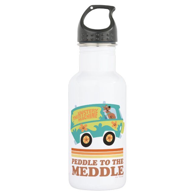 Scooby-Doo Mystery Machine "Peddle to the Meddle" 532 Ml Water Bottle (Front)