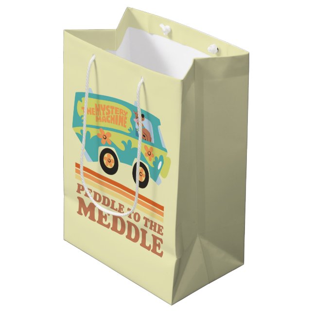 Scooby-Doo Mystery Machine "Peddle to the Meddle" Medium Gift Bag (Front Angled)
