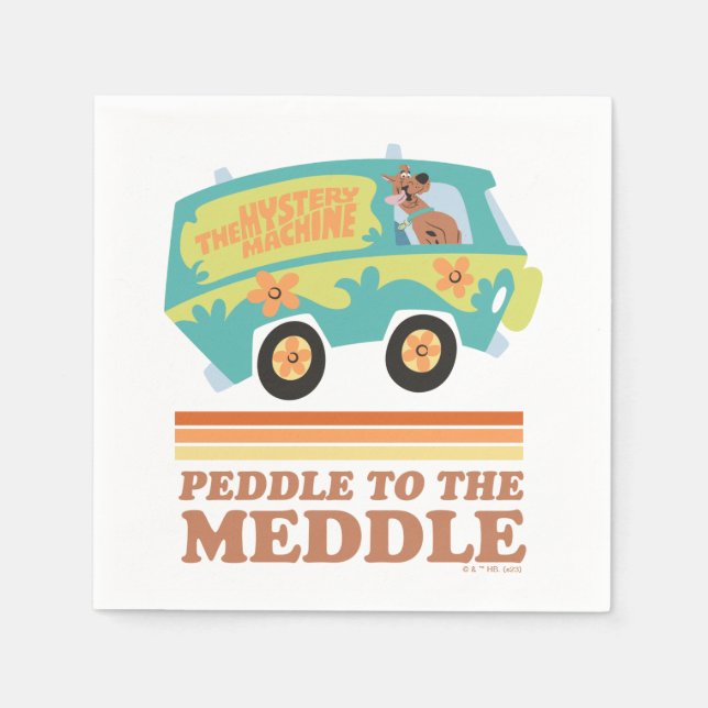 Scooby-Doo Mystery Machine "Peddle to the Meddle" Napkin (Front)
