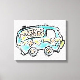 Scooby-Doo   Mystery Machine Sketch Canvas Print