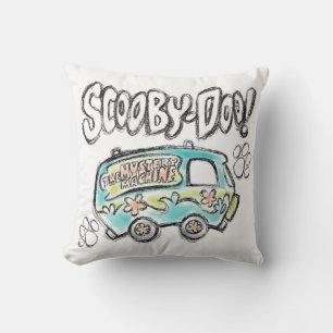 Scooby-Doo   Mystery Machine Sketch Cushion