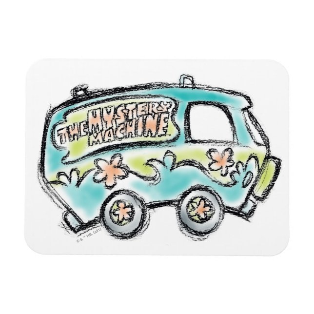 Scooby-Doo | Mystery Machine Sketch Magnet (Horizontal)