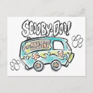 Scooby-Doo   Mystery Machine Sketch Postcard