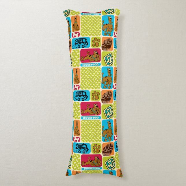 Scooby-Doo Mystery Pattern Body Cushion (Front Vertical)