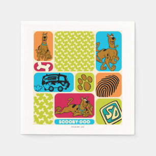 Scooby-Doo Mystery Pattern Napkin