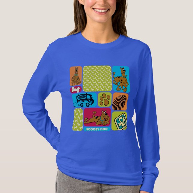 Scooby-Doo Mystery Pattern T-Shirt (Front)