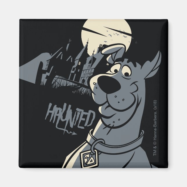 Scooby-Doo Noir Haunted Mansion Graphic Magnet (Front)
