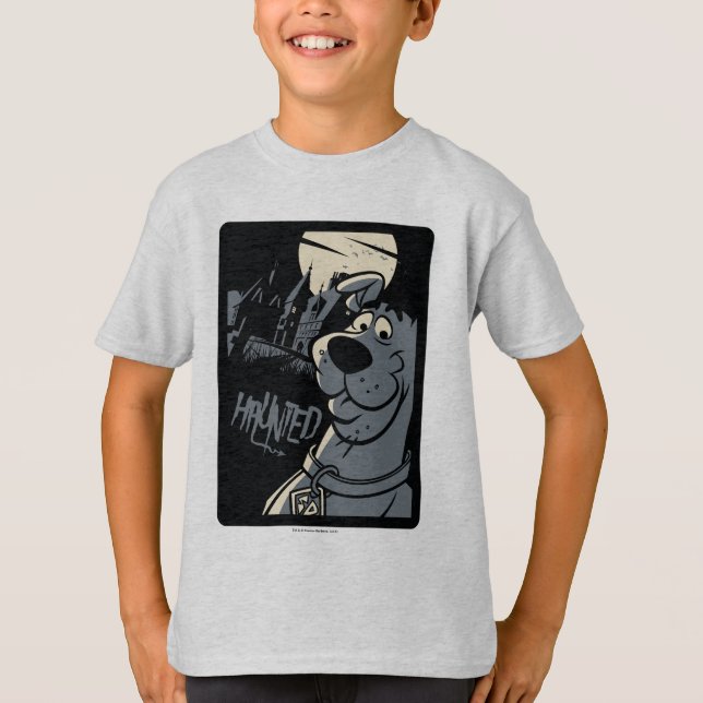 Scooby-Doo Noir Haunted Mansion Graphic T-Shirt (Front)