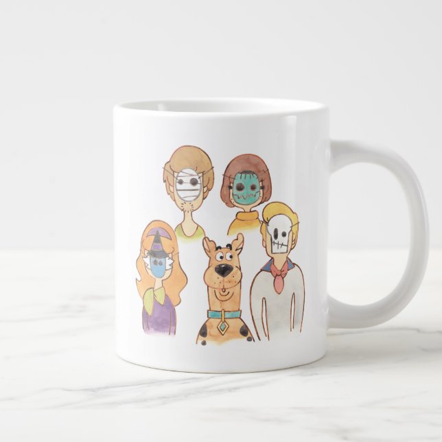 Scooby-Doo | Our Halloween Masks Large Coffee Mug (Right)
