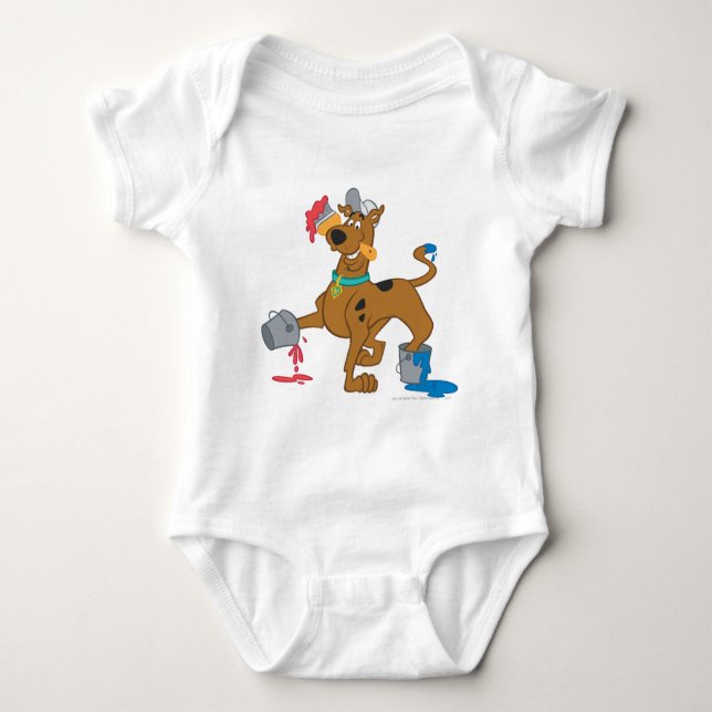Scooby-Doo Paints Baby Bodysuit (Front)
