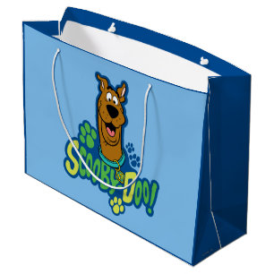 Scooby-Doo Paw Print Character Badge Large Gift Bag