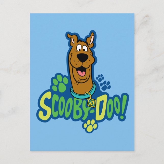 Scooby-Doo Paw Print Character Badge Postcard (Front)