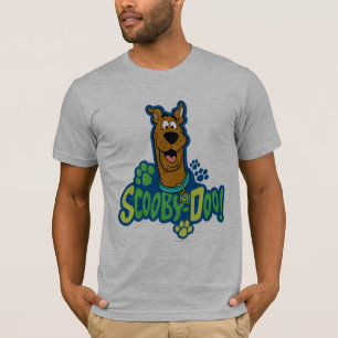 Scooby-Doo Paw Print Character Badge T-Shirt