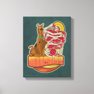 Scooby-Doo   Pile of Pizza "Munchies" Graphic Canvas Print