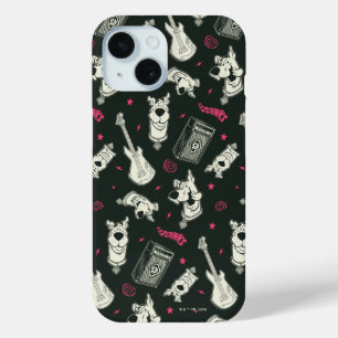 Scooby-Doo Punk Guitar and Amp Pattern iPhone 15 Case