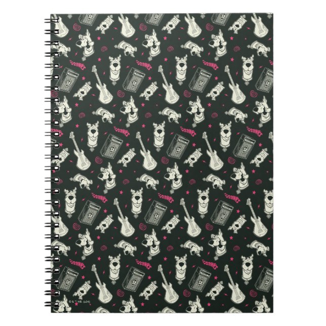 Scooby-Doo Punk Guitar and Amp Pattern Notebook (Front)