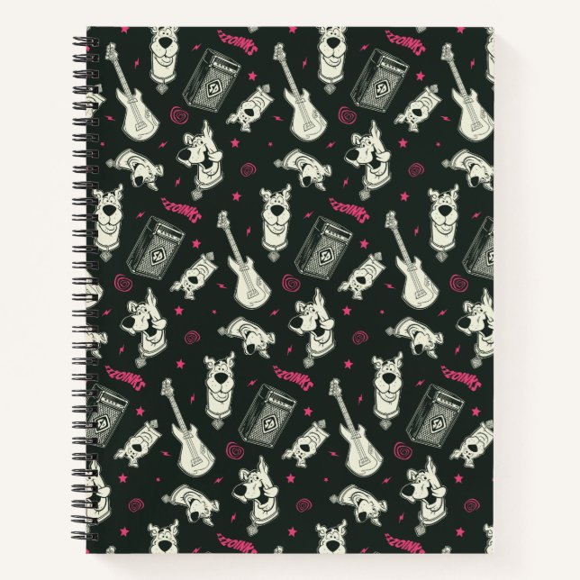 Scooby-Doo Punk Guitar and Amp Pattern Notebook (Front)
