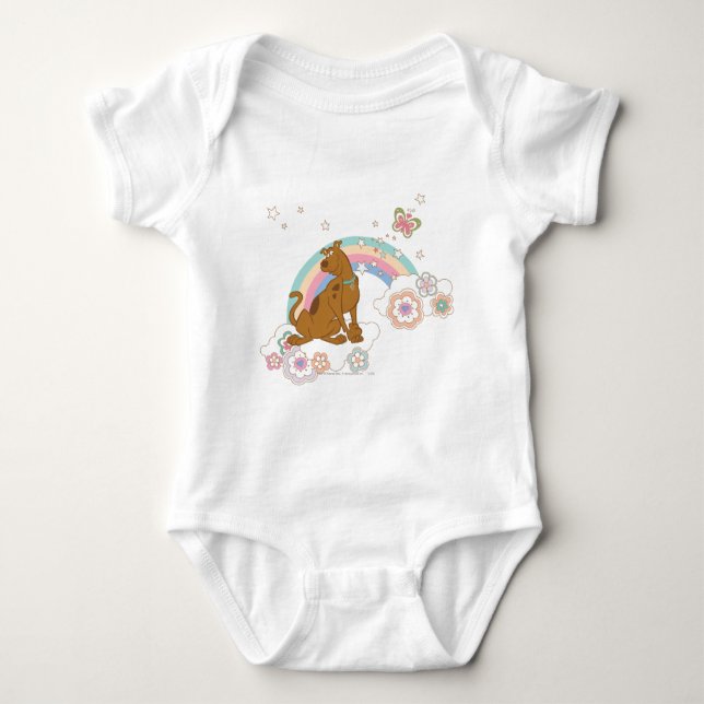 Scooby-Doo Rainbow Butterfly Baby Bodysuit (Front)