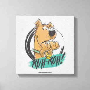 Scooby-Doo "Ruh Roh!" Marker Sketch Canvas Print