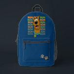 Scooby-Doo Ruh Roh Printed Backpack<br><div class="desc">Check out Scooby-Doo in front of his classic "Ruh Roh" quote as a patterned typographical background.</div>