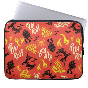 Scooby-Doo Ruh Roh Run Scoob! Pattern Laptop Sleeve