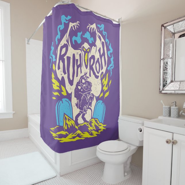 Scooby-Doo | Ruh Roh Scooby & Shaggy Shower Curtain (In Situ)