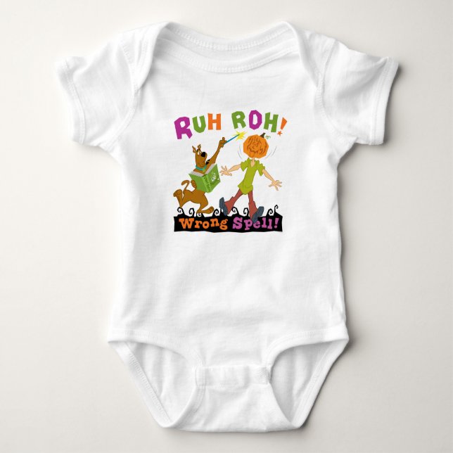 Scooby-Doo | Ruh Roh! Wrong Spell! Baby Bodysuit (Front)