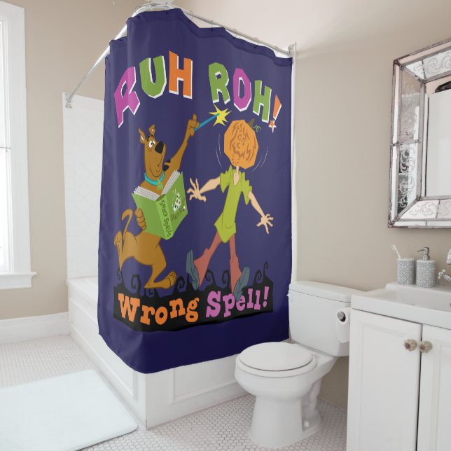Scooby-Doo | Ruh Roh! Wrong Spell! Shower Curtain (In Situ)
