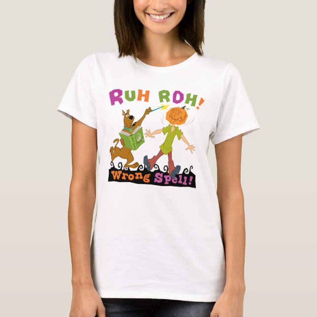 Scooby-Doo | Ruh Roh! Wrong Spell! T-Shirt (Front)