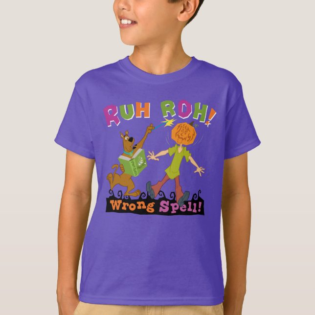 Scooby-Doo | Ruh Roh! Wrong Spell! T-Shirt (Front)