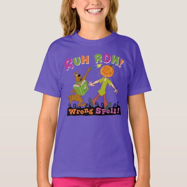 Scooby-Doo | Ruh Roh! Wrong Spell! T-Shirt (Front)