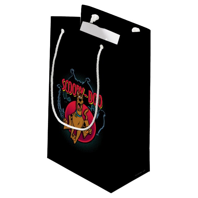 Scooby-Doo Running From Ghosts Graphic Small Gift Bag (Back Angled)