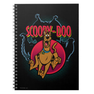 Scooby-Doo Running From Ghosts Graphic Spiral Notebook